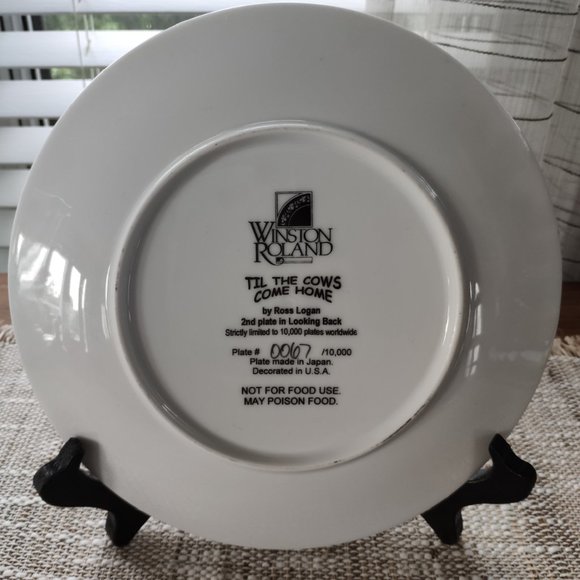 Winston Roland Ross Logan Decorative Plate 8.25" - Picture 4 of 5